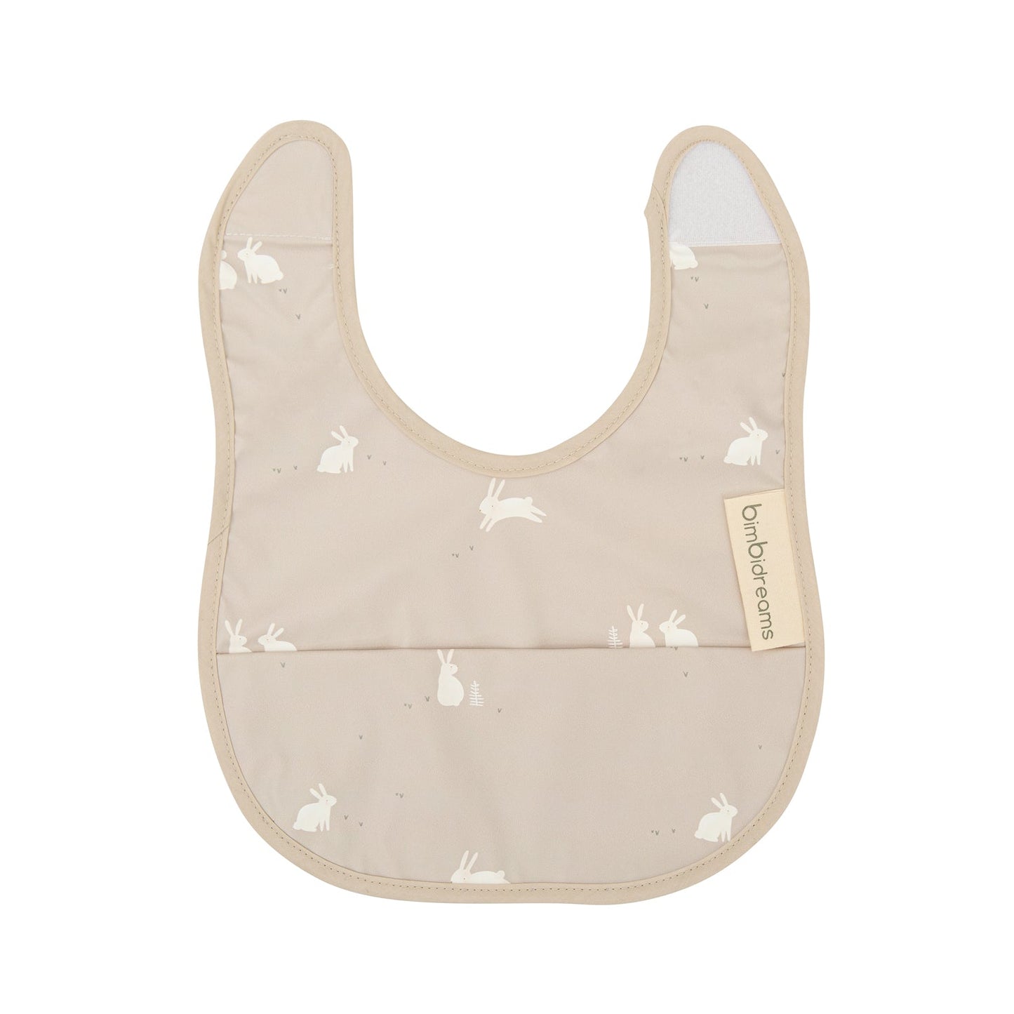Babero blw Bunny Gris Beig 25x30