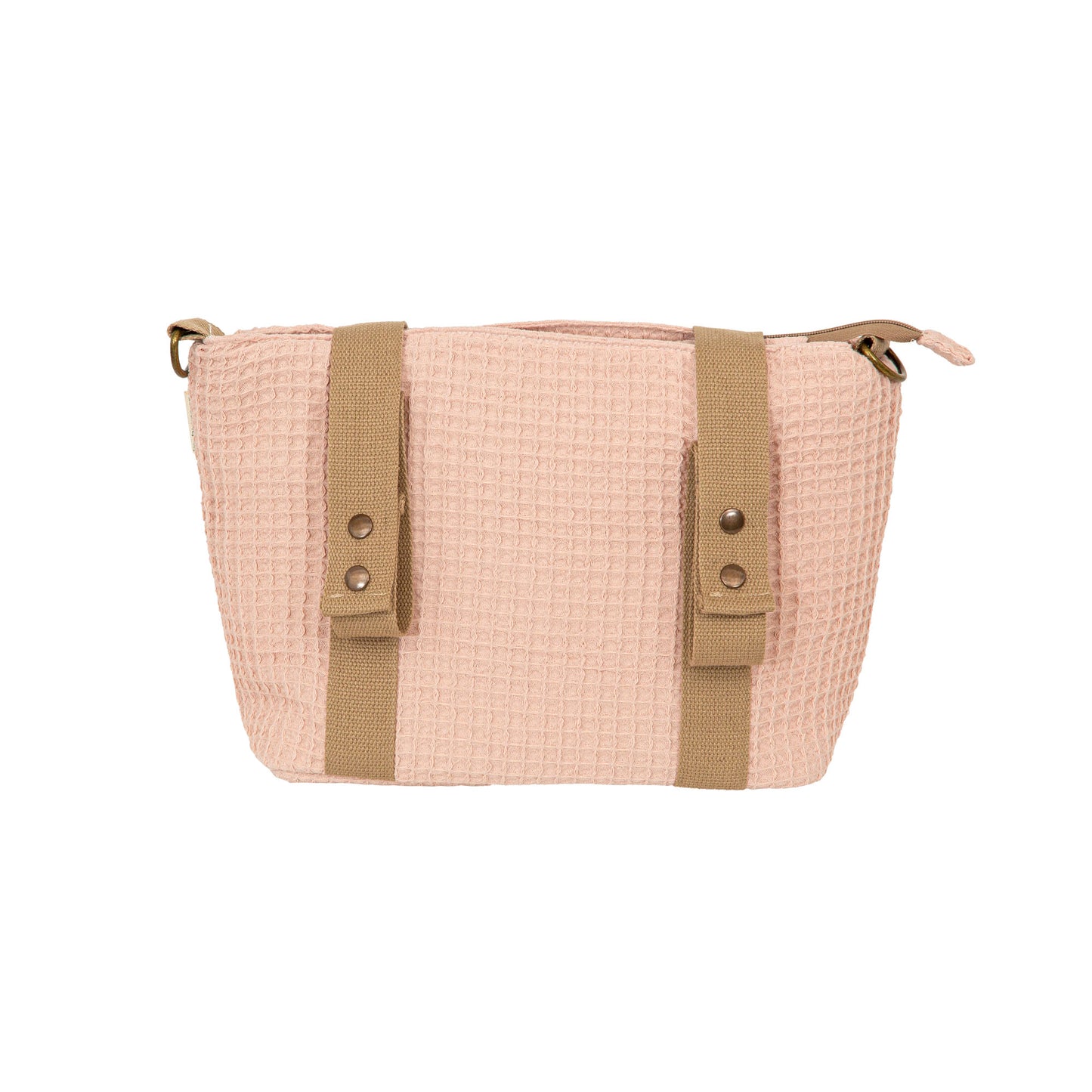 Pañalera Bandolera Dalia Rosa Algodón con Cambiador – Bimbidreams