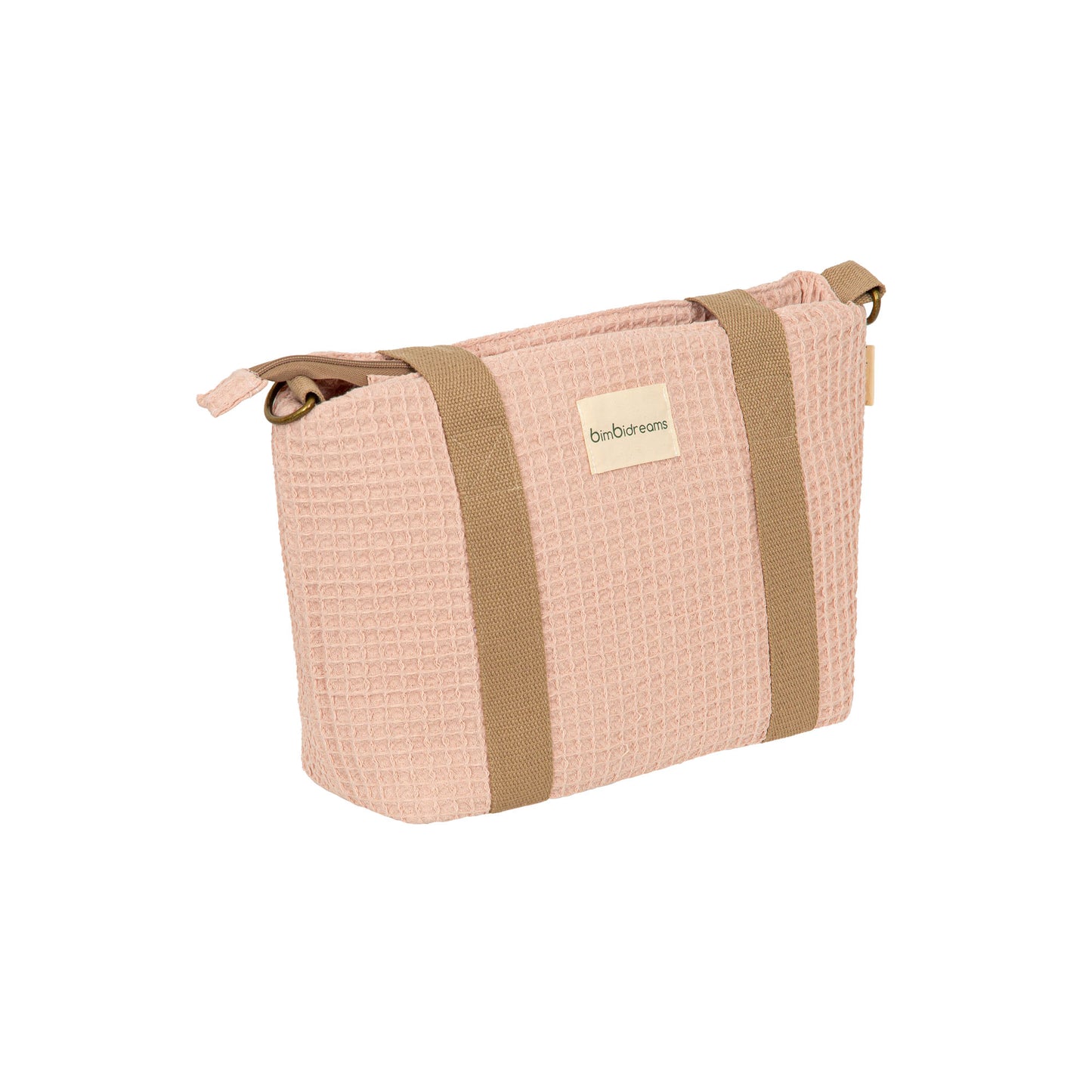 Pañalera Bandolera Dalia Rosa Algodón con Cambiador – Bimbidreams