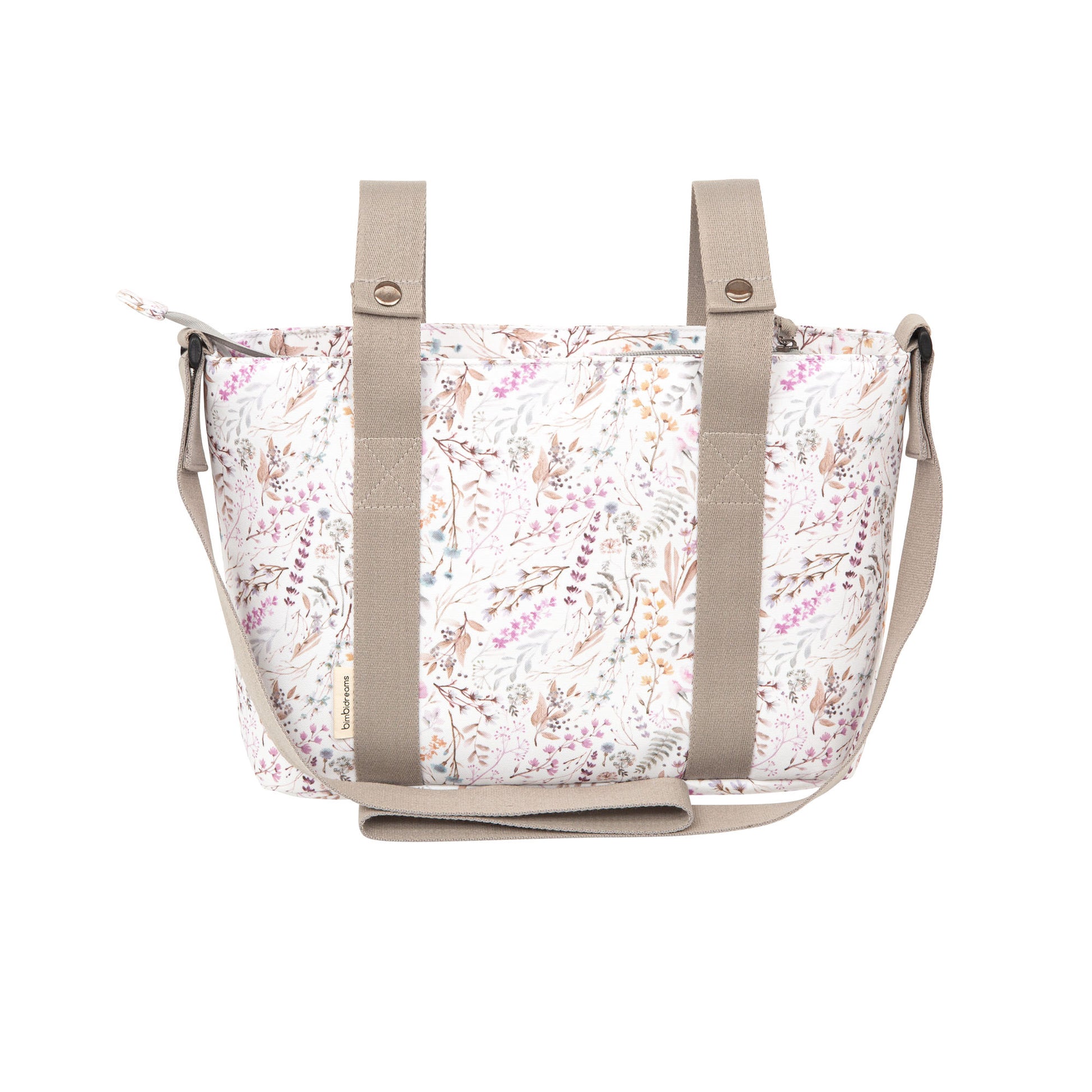 Pañalera Crossbody con cambiador Niza Lila 37x24x13 bimbidreams ropa para bebé niño niña accesorios gnomo kids bogotá colombia