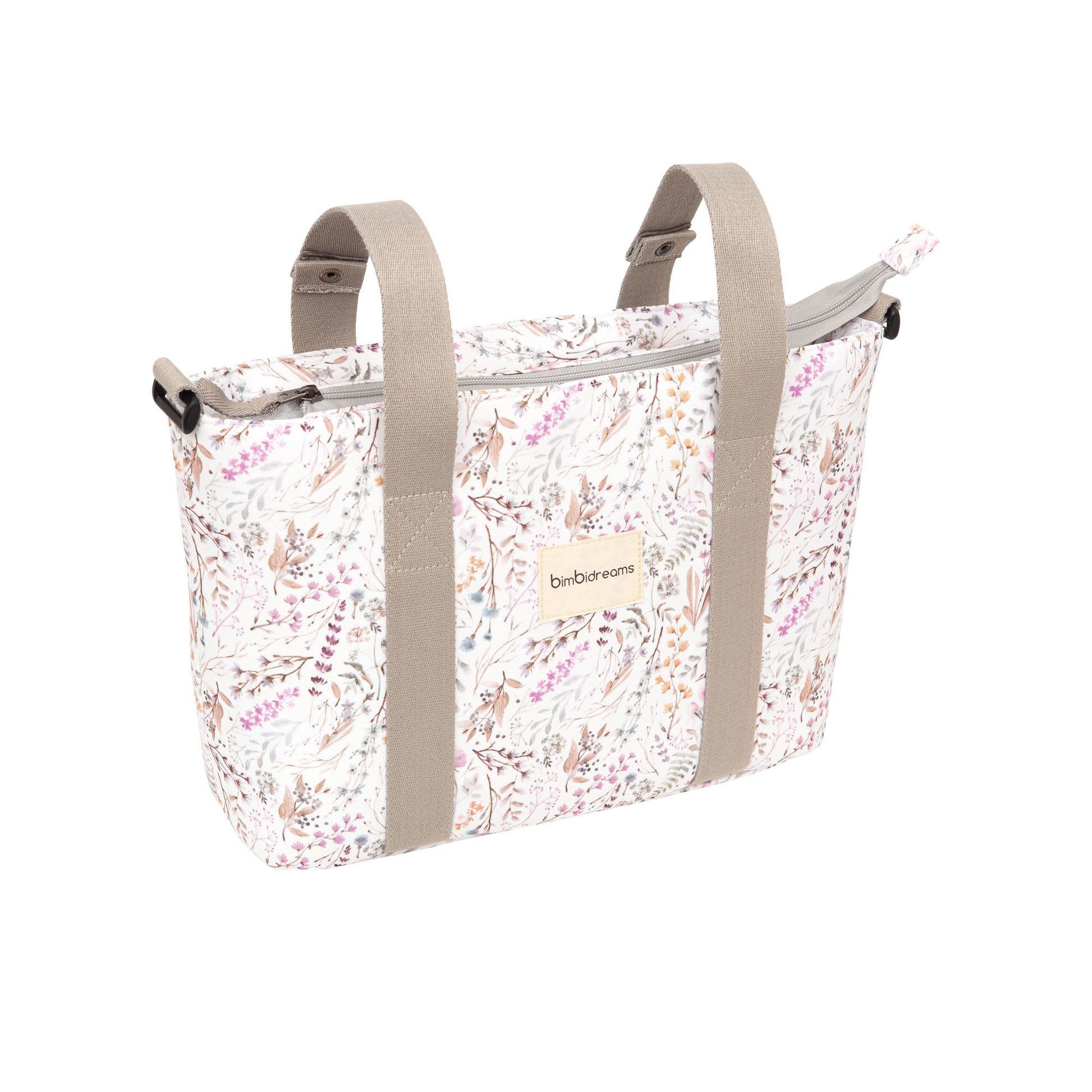 Pañalera Crossbody con cambiador Niza Lila 37x24x13 bimbidreams ropa para bebé niño niña accesorios gnomo kids bogotá colombia