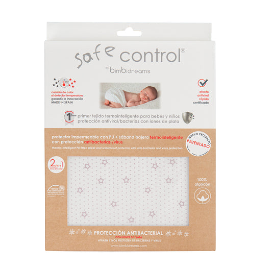Bajera 2 en 1 Safe Control 70x140 bimbidreams ropa para bebé niño niña accesorios gnomo kids bogotá colombia