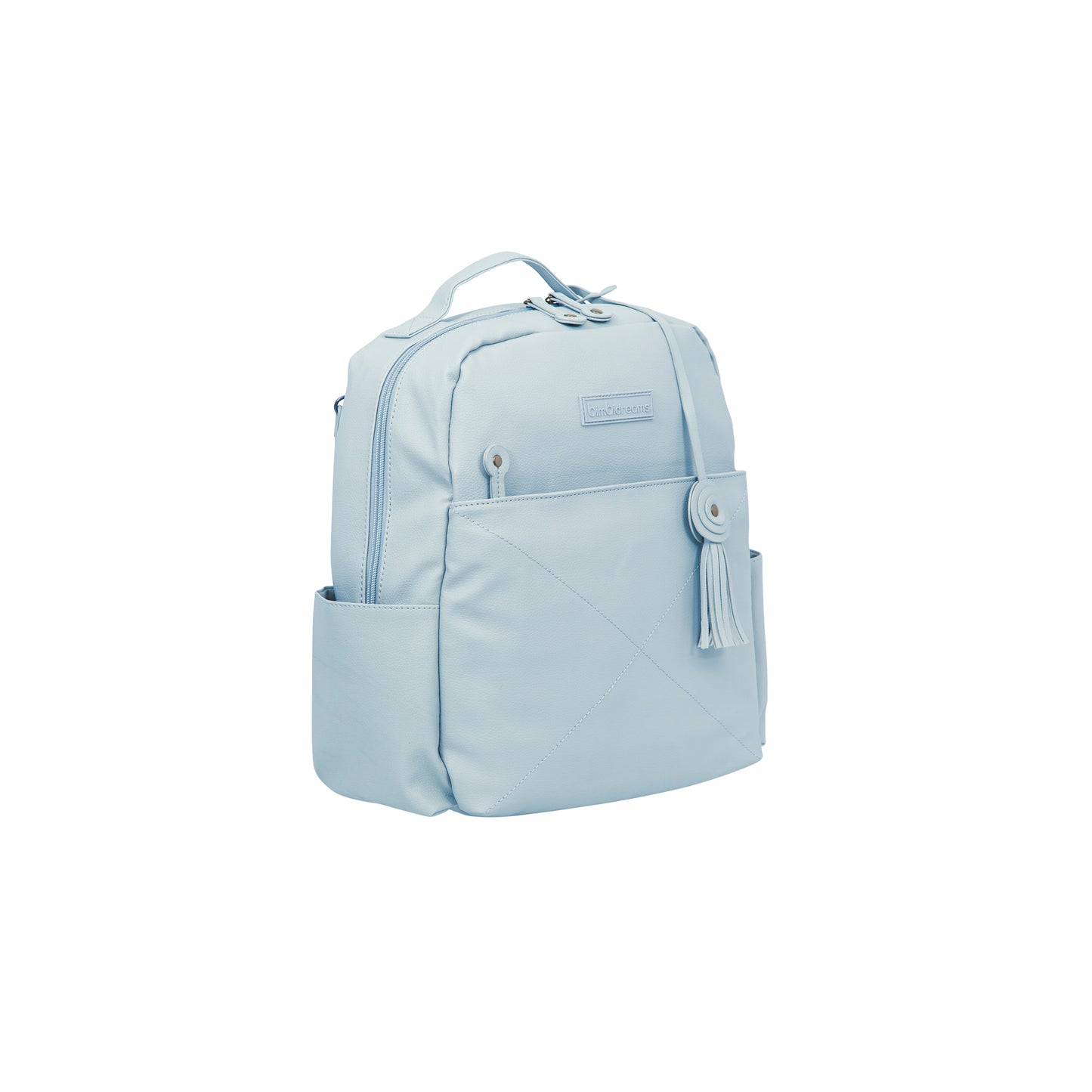 Morral con Cambiador Quilt Azul 29x33x12 – Bimbidreams