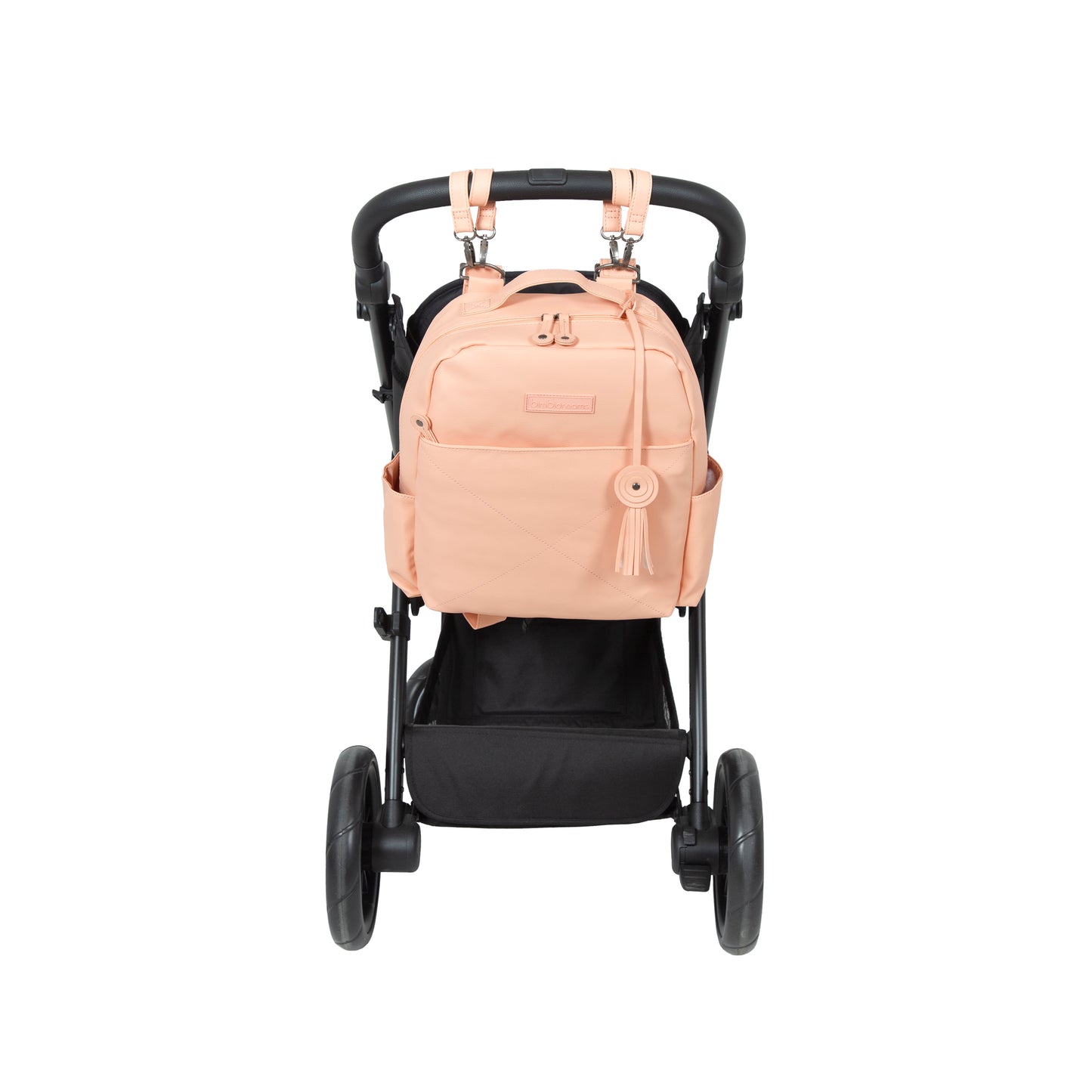 Morral con Cambiador Quilt Rosa 29x33x12 – Bimbidreams