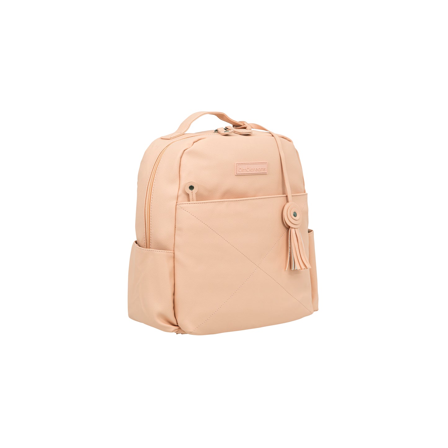 Morral con Cambiador Quilt Rosa 29x33x12 – Bimbidreams