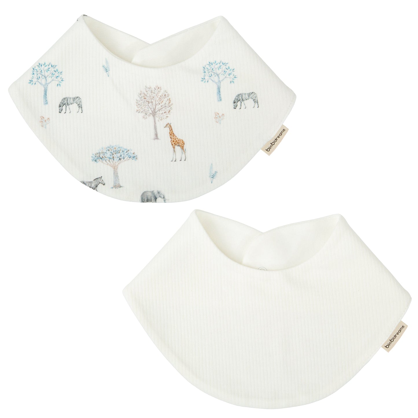 Babero bandana pack 2 Tanzania Blanco 43x21