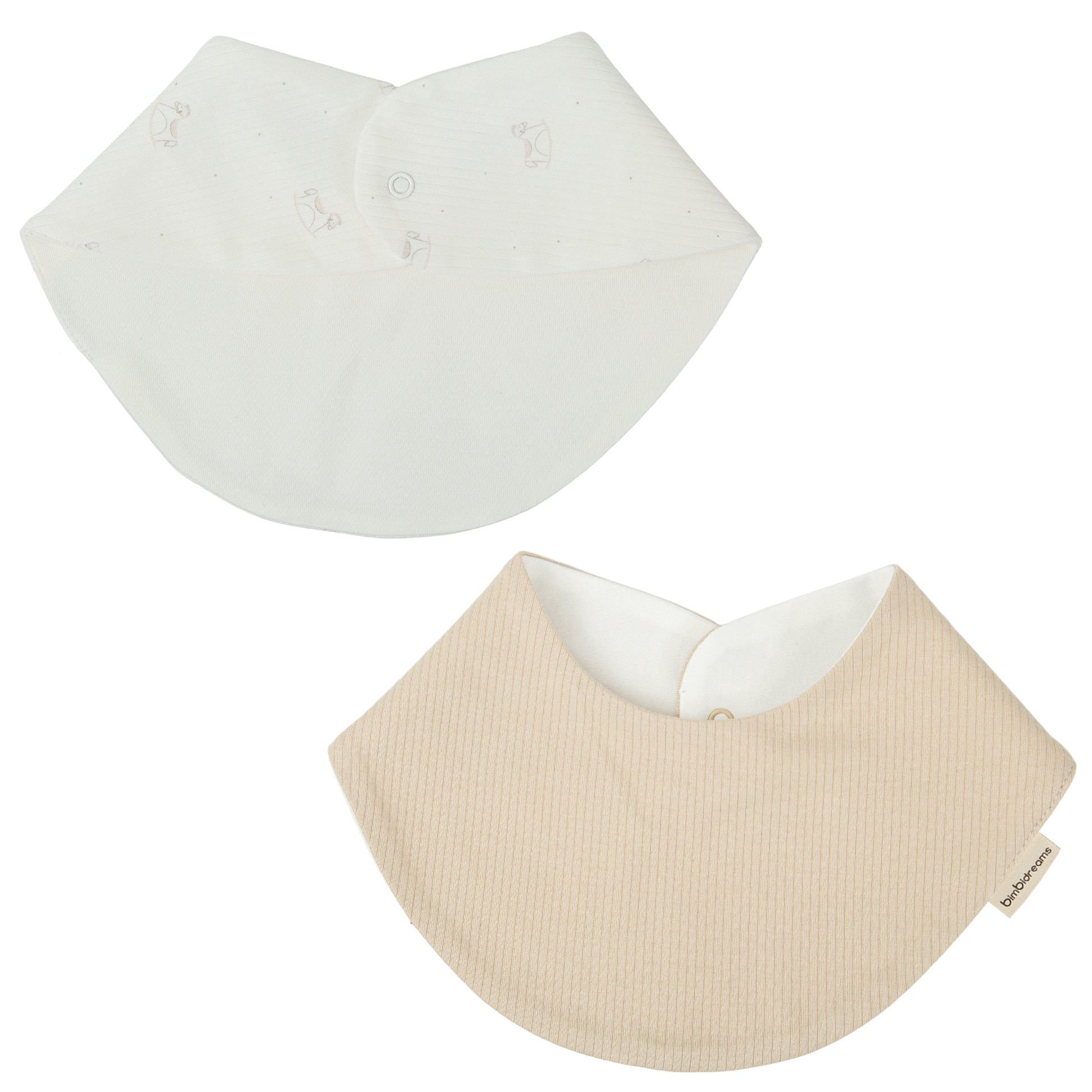 Babero bandana pack 2 Toy Blanco Lino 43x21