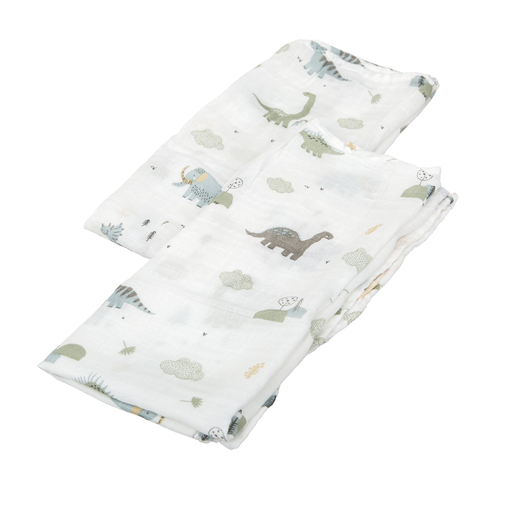 Gasas 100% algodon pack 2 Trex Blanco Verde 60x60