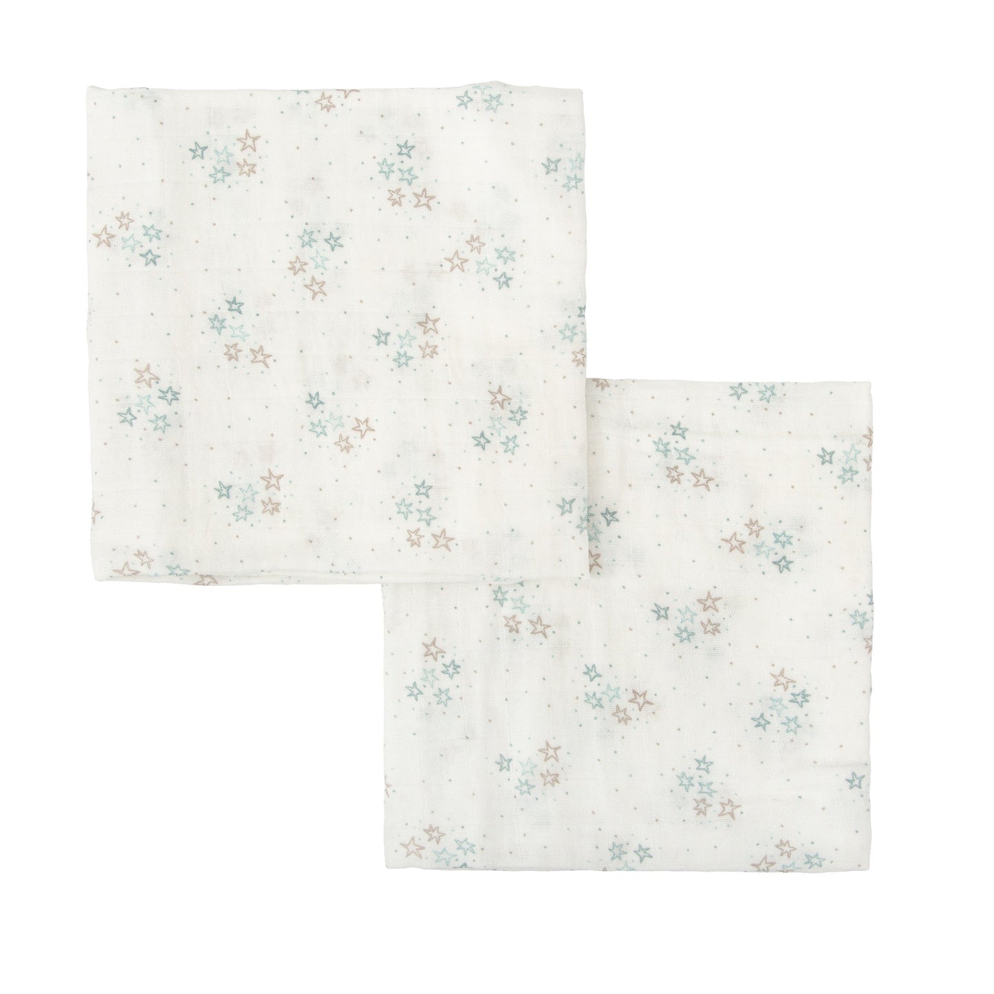 Gasas Bambú pack 2 Stars Blanco Azul 60x60