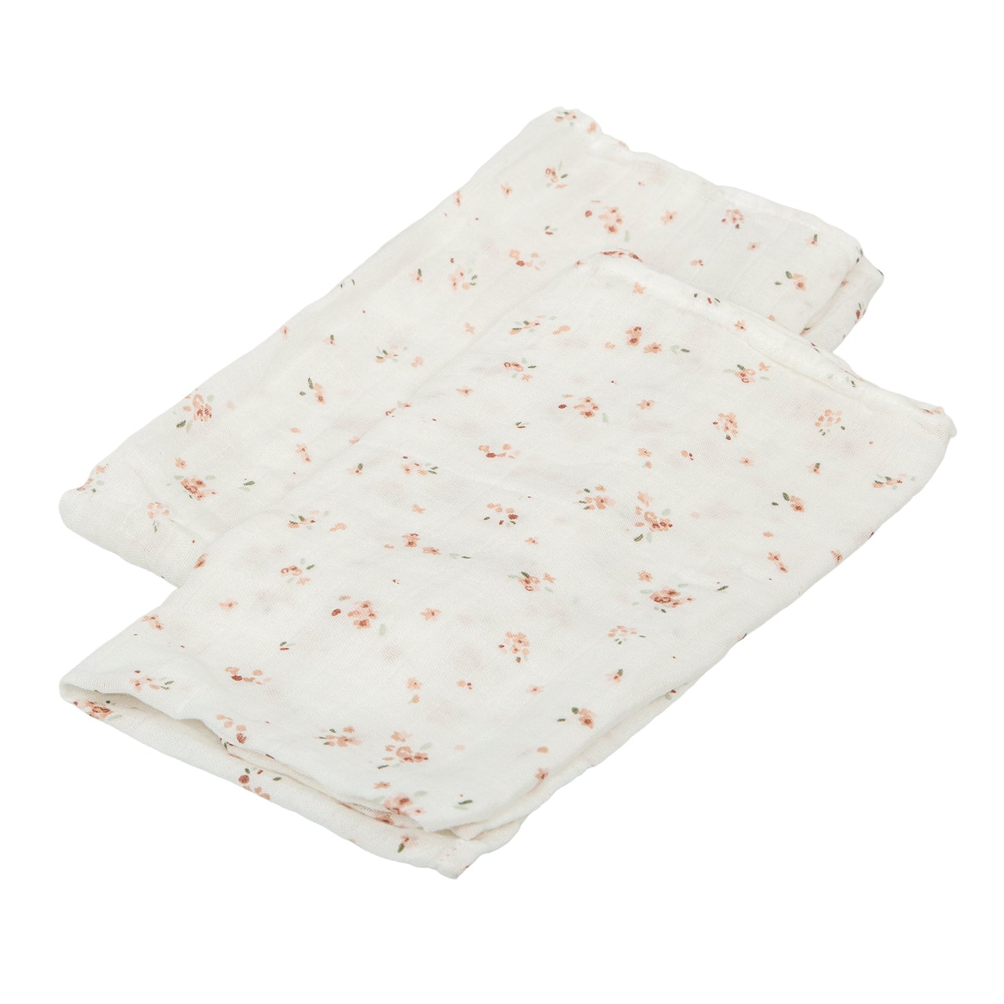 Gasas 100% algodon pack 2 Monet Blanco Rosa 60x60