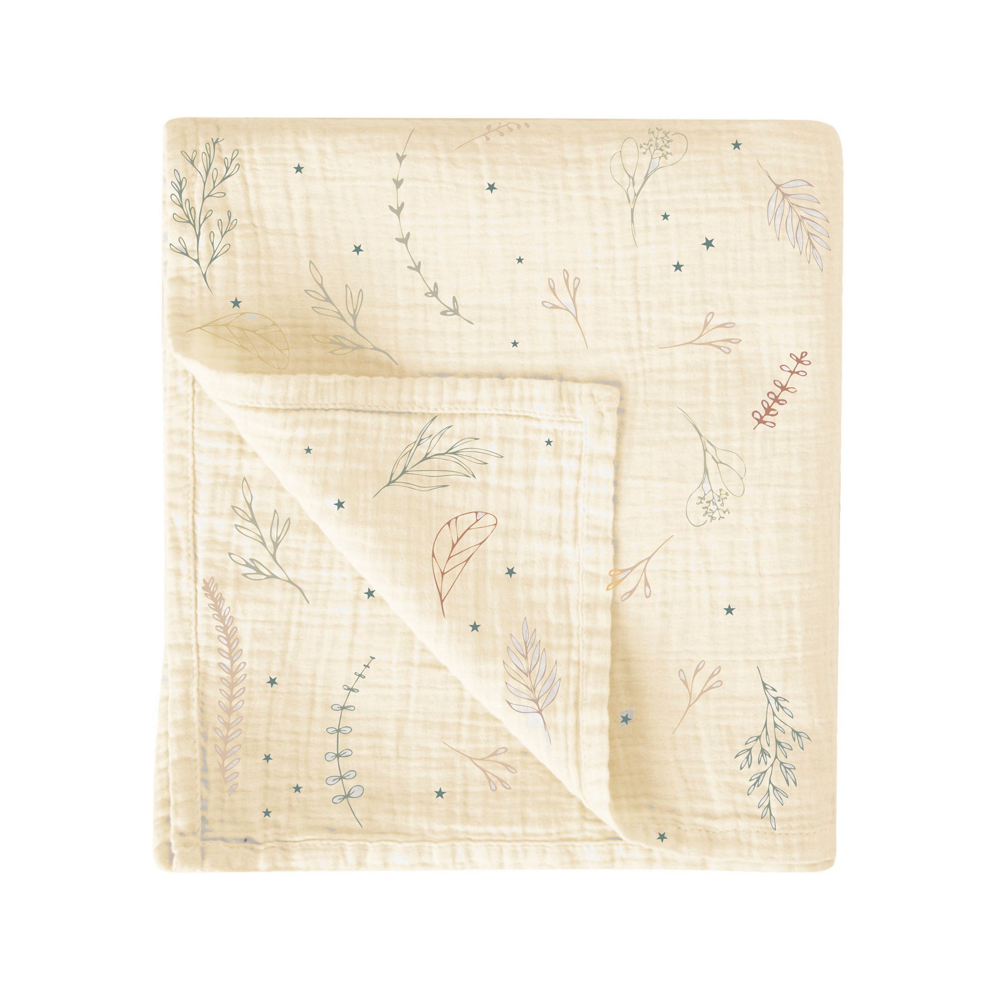 Muselina bambú Botanic Crudo 120x120 bimbidreams ropa para bebé niño niña accesorios gnomo kids bogotá colombia