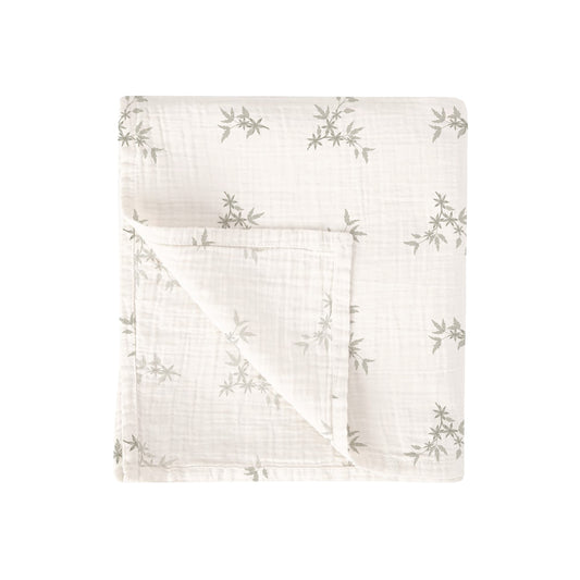 Muselina bambú Isolda Verde 120x120