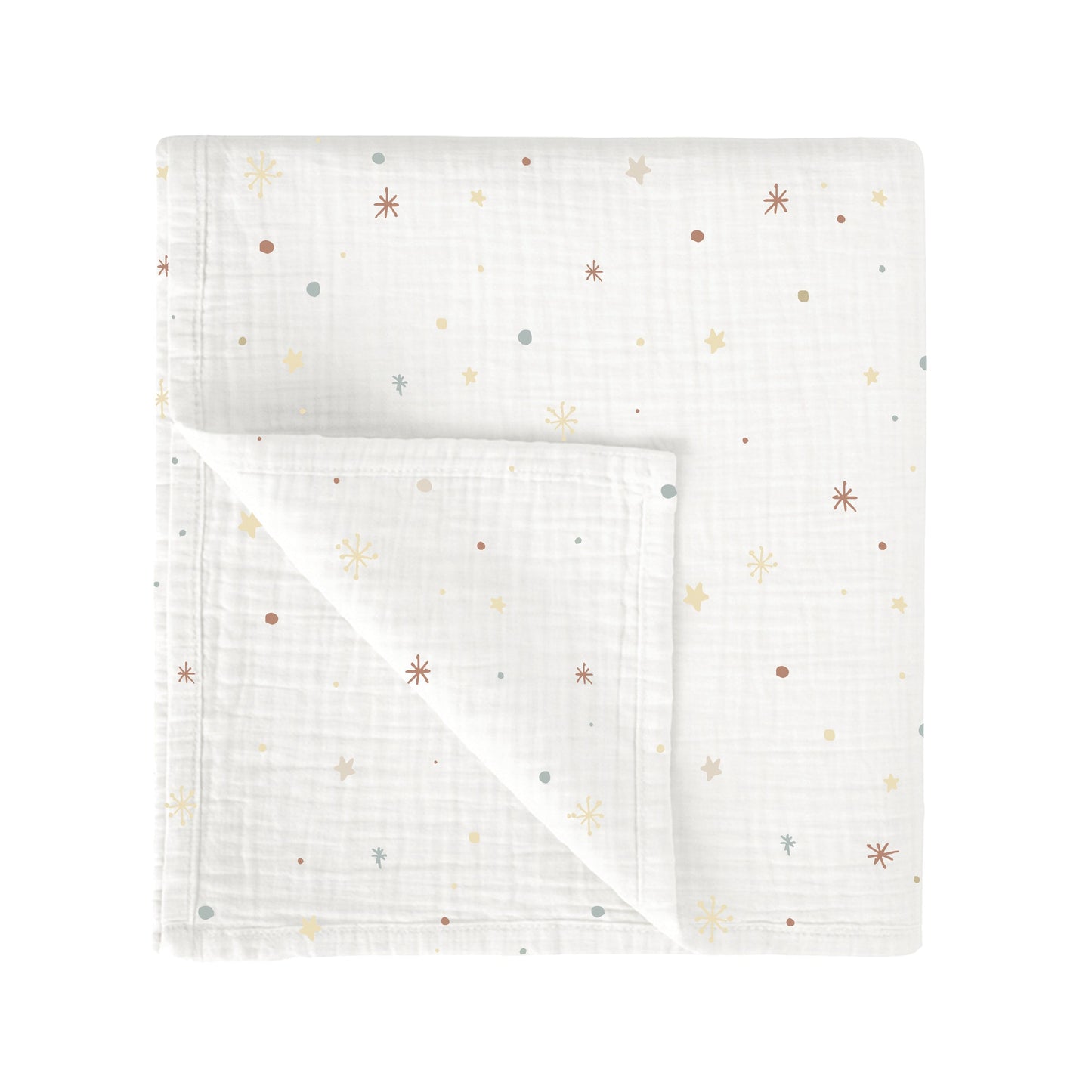 Muselina bambú Night Stars Multicolor 120x120