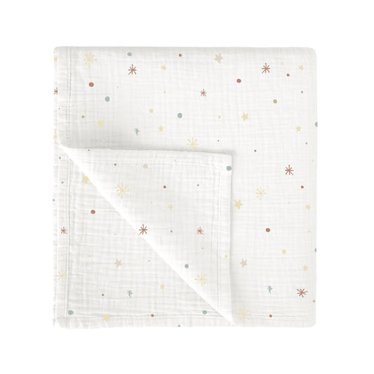 Muselina bambú Night Stars Multicolor 120x120