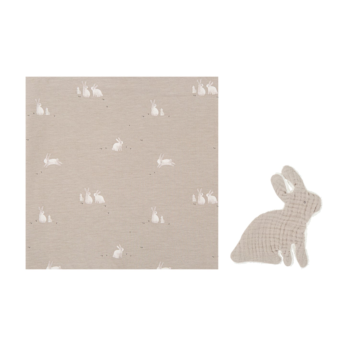 Muselina Bambú con Peluche de Apego Beige – Bimbidreams