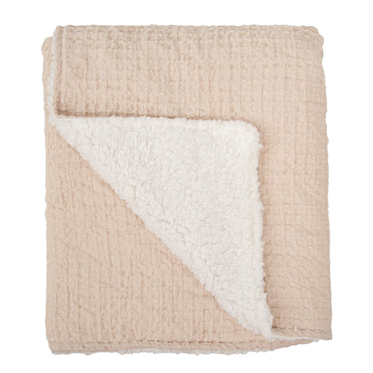 Cobija Waffle Doble Cara Tacto Nube Beige – Bimbidreams