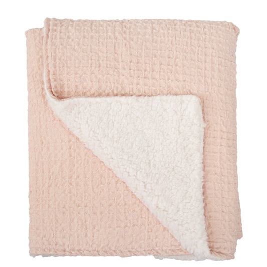 Cobija Waffle Doble Cara Tacto Nube Rosa – Bimbidreams