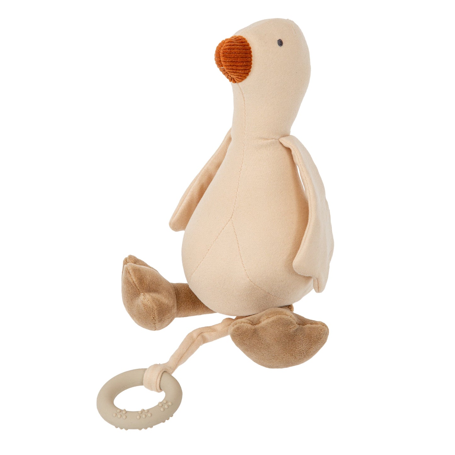 Peluche musical Happy Forest Blanco Lino 30 cm
