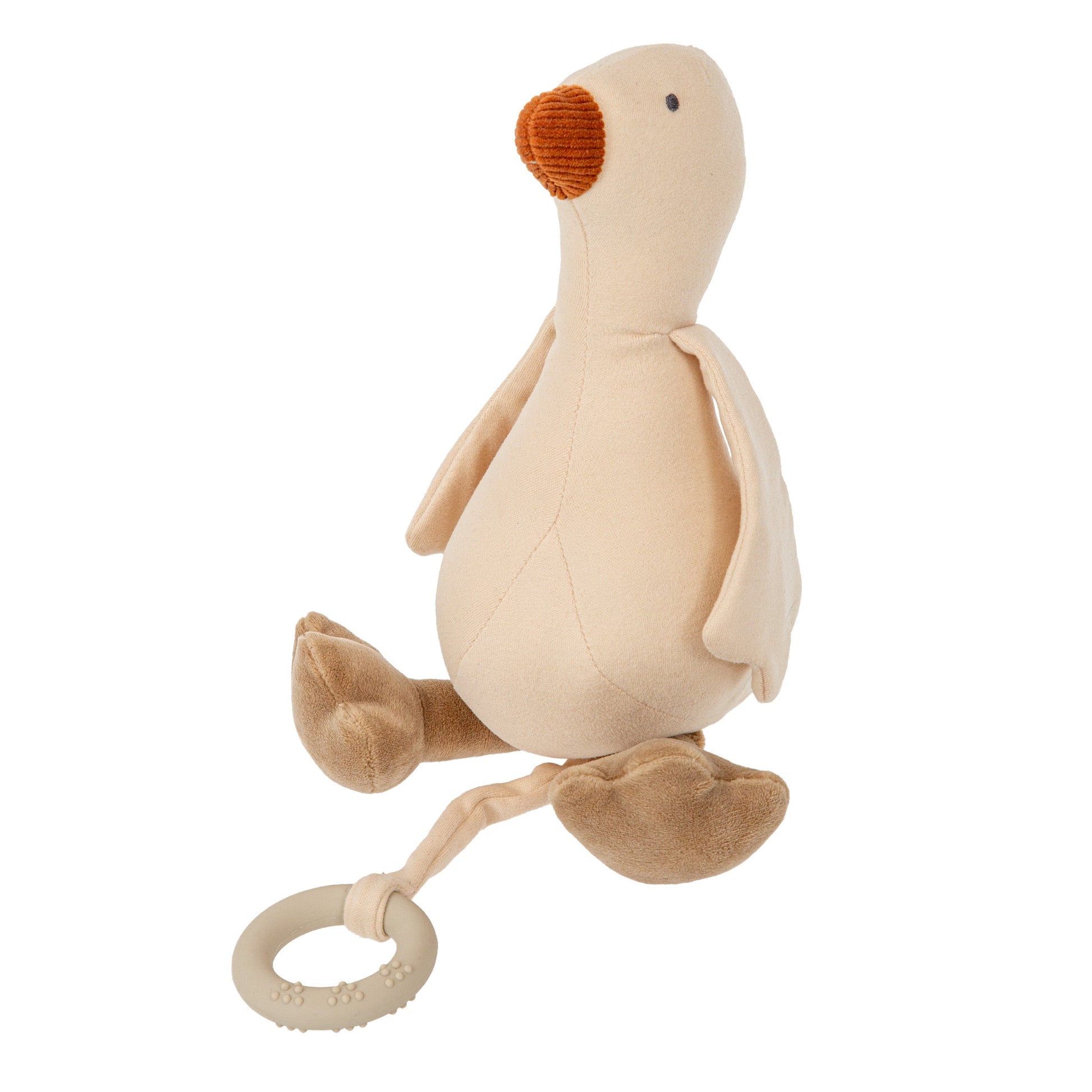 Peluche musical Happy Forest Blanco Lino 30 cm