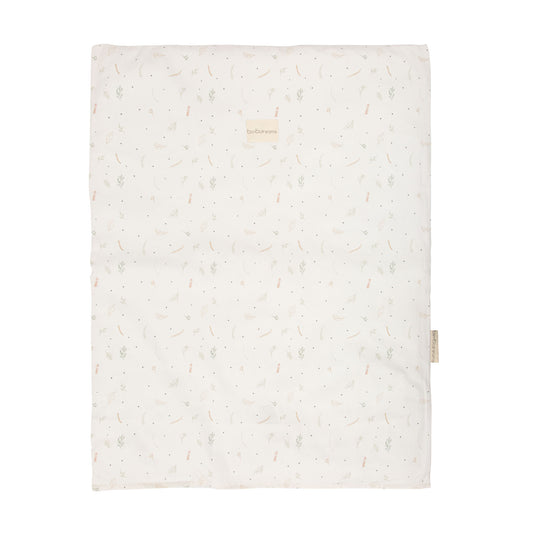 Funda nórdica de minicuna + relleno Botanic Crudo 50x80 bimbidreams ropa para bebé niño niña accesorios gnomo kids bogotá colombia