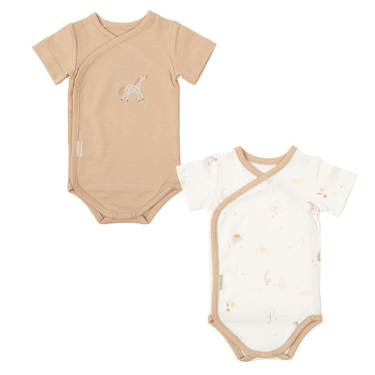 Pack 2 bodies manga corta Farm Lino 0-1 mes bimbidreams ropa para bebé niño niña accesorios gnomo kids bogotá colombia
