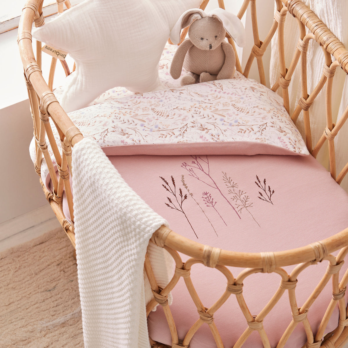 Caja de Regalo nº 2 - Manta y peluche conejo tricot Basics Blanco 000