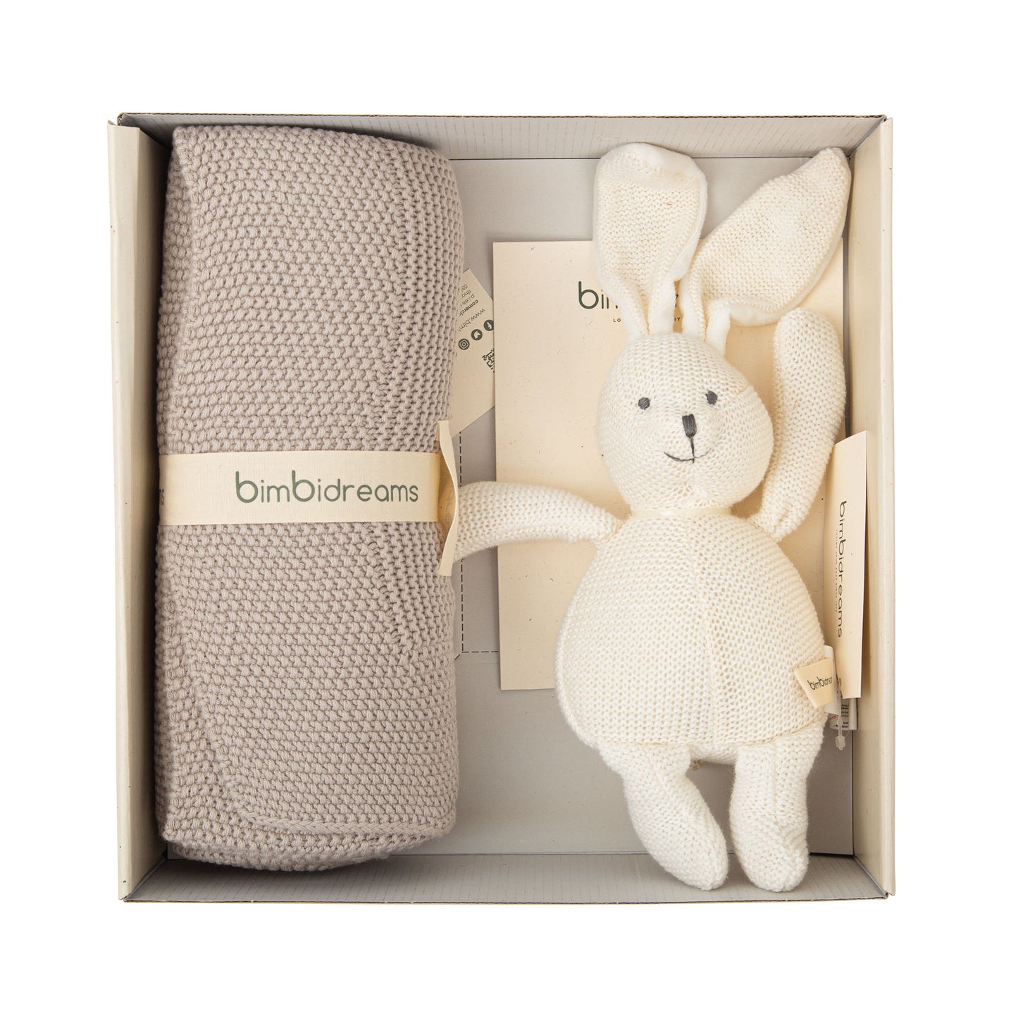 Caja de regalo (Manta + Peluche tricot) Bimbidreams