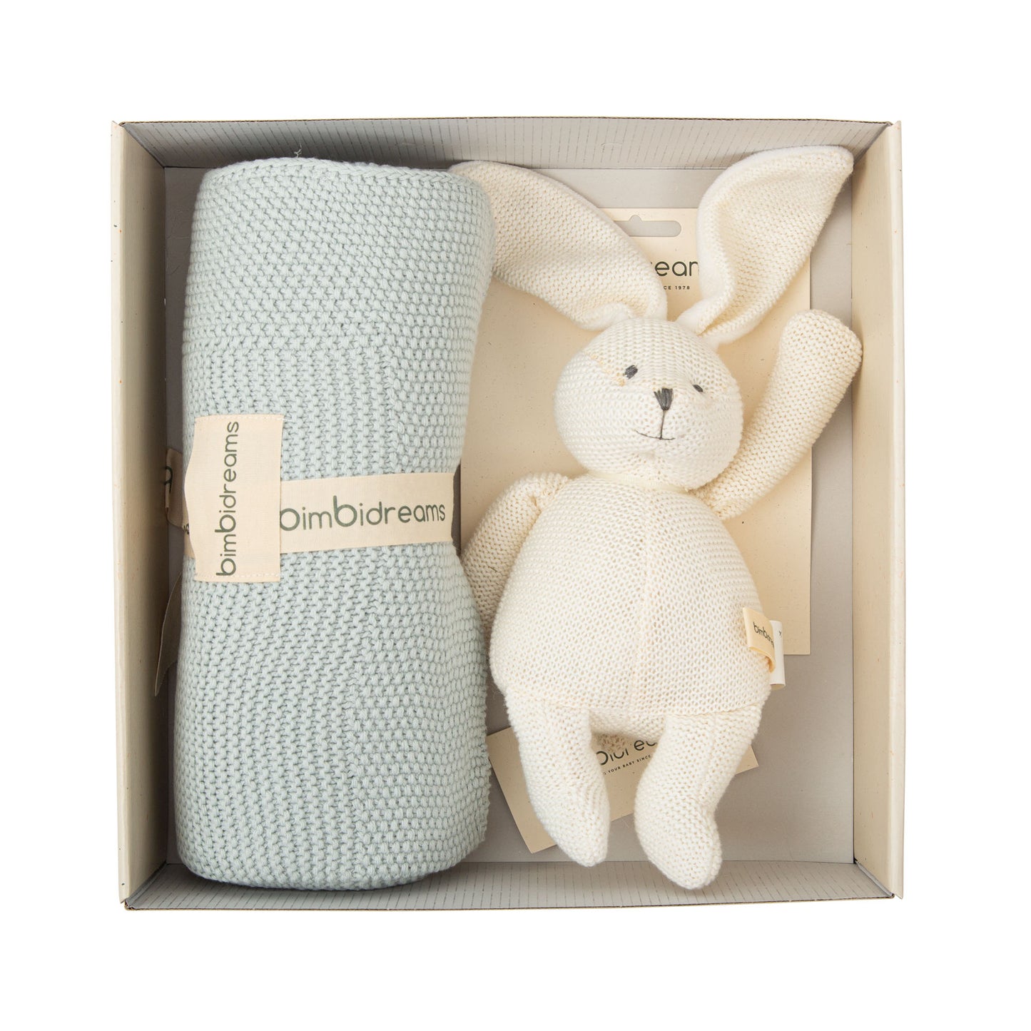 Caja de regalo (Manta + Peluche tricot) Bimbidreams