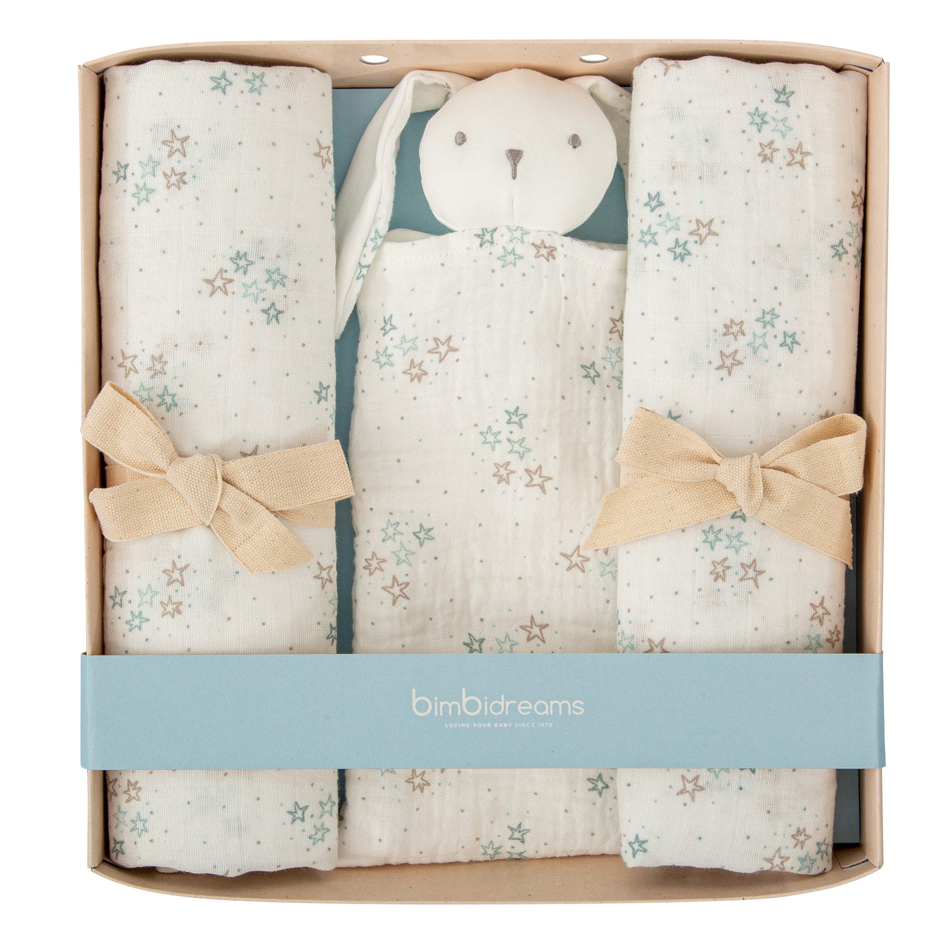 Gasas y dou dou - set regalo Stars Blanco Azul