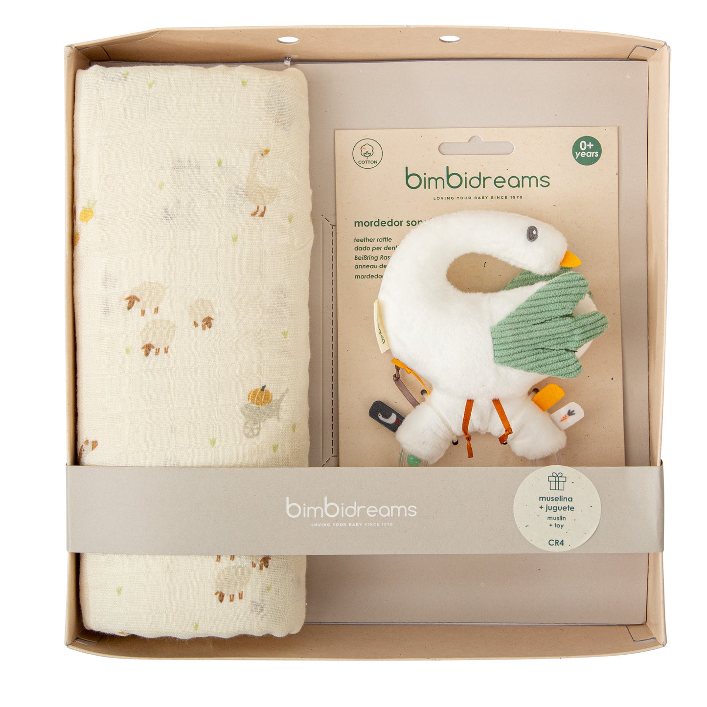 Set de regalo (Muselina + mordedor) Bimbidreams